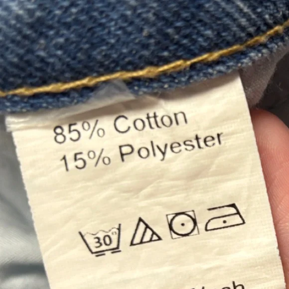 Distressed Light Blue Wide Leg - Picture 16 of 16